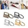 0.98Inch 49PCS Keychain and Wristlet Clamp for Key Fob Hardware with Pliers Tool