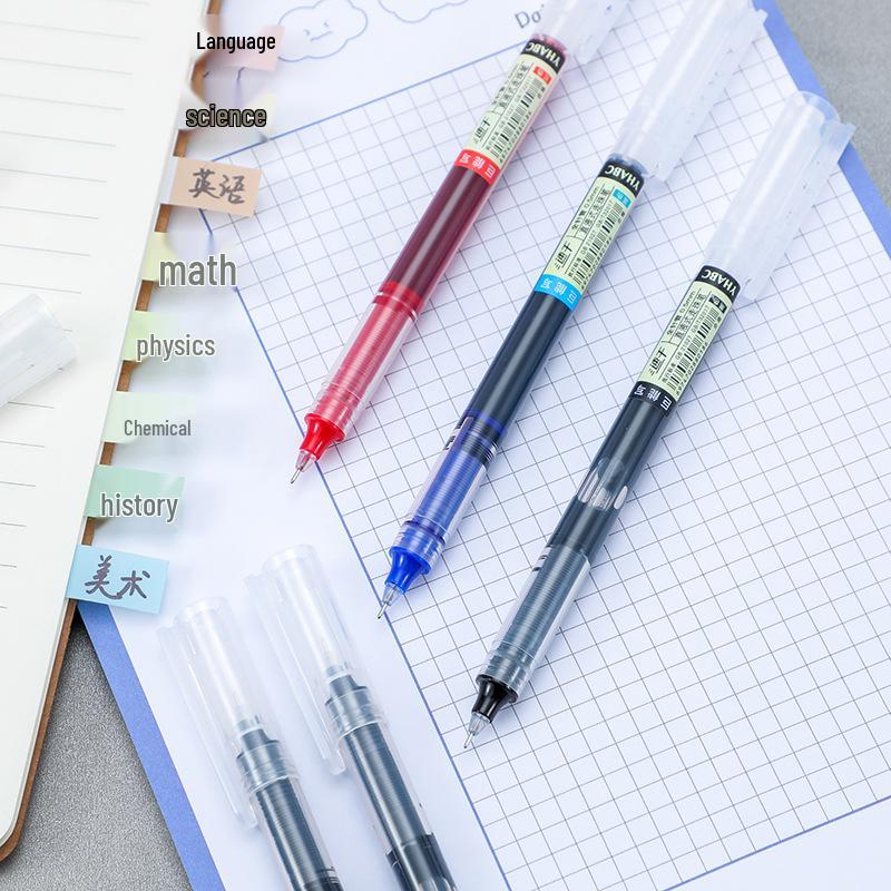Quick-Drying Black Rollerball and Gel Signature Pen with Needle Tip