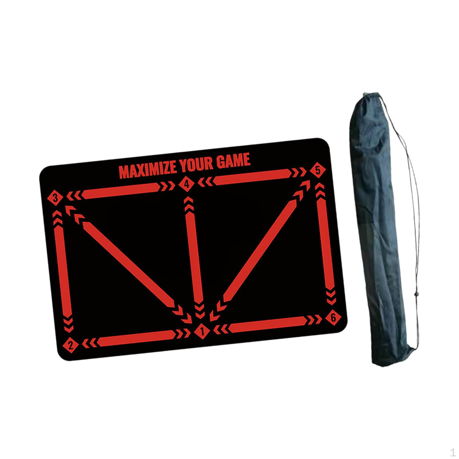 Тренировочный коврик для футбольных шагов, угол двери, поле, футбольное поле красный