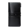 Women's RFID Retro Long Wallet: Large Capacity, Multi-Card Slot & Snap Button Closure Coin Purse