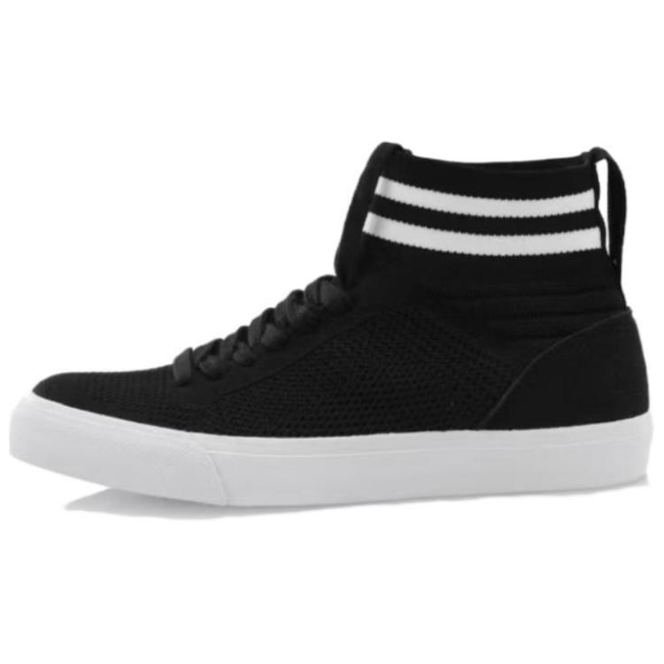 Li-Ning Comfortable Versatile Non-Slip High-Top Skate Shoes Women Sneakers Black LLAP008-2 37