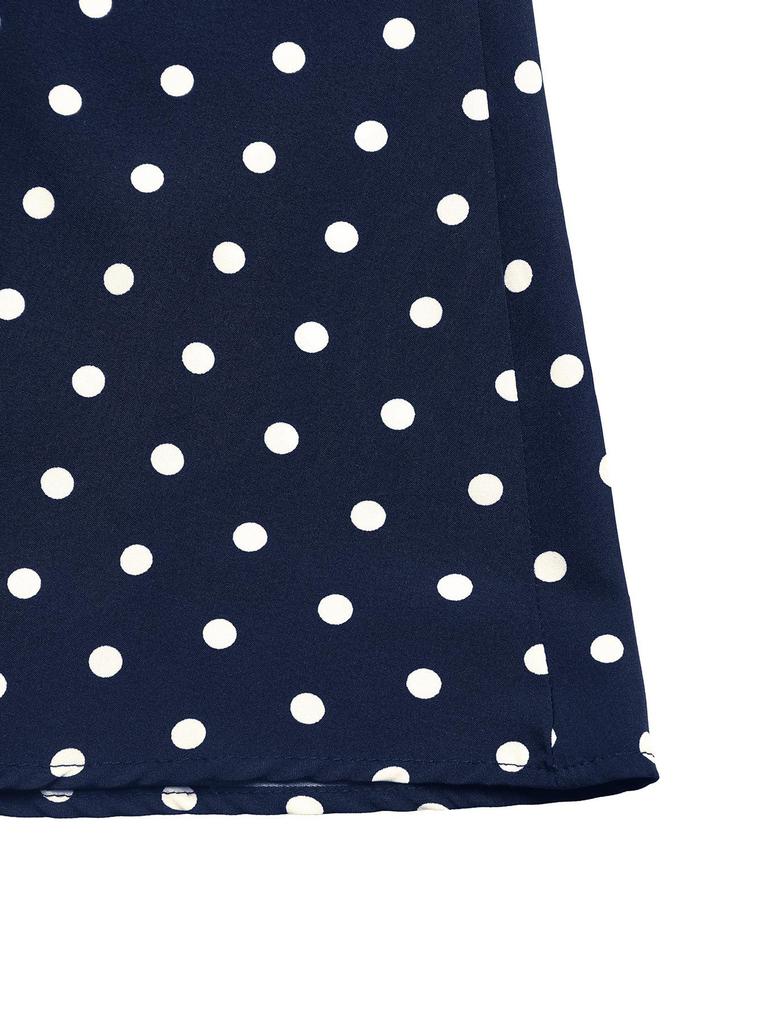 2026 Summer Elegant Retro Polka Dot Sleeveless Long Dress