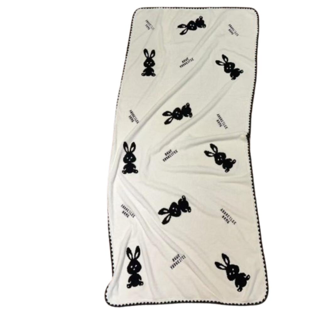 

Удобные полотенца для лица 35x75 см, впитывающие мягкие мочалки с изображением кролика, милые домашние полотенца с принтом животных для детей и взрослых белый