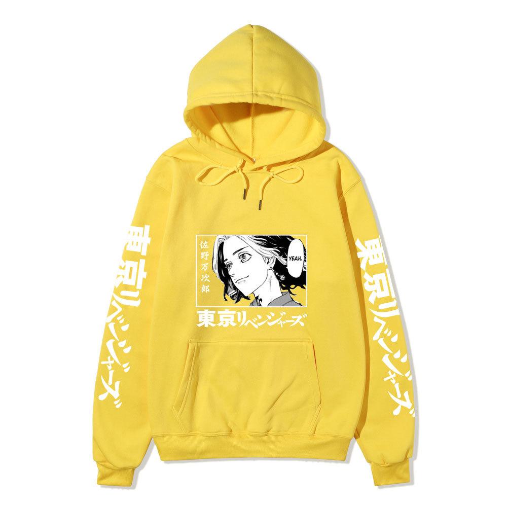 Tokyo Revengers Mikey Manjiro Sano Unisex Fleece Hoodie Autumn Winter Anime Print Long Sleeve Casual Pullover Sweatshirt