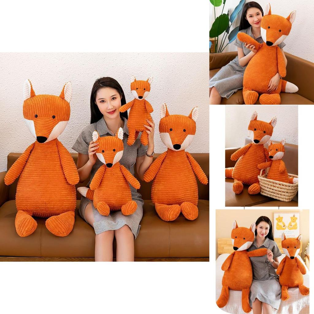 Adorable Plush Fox Toy Soft Cuddly Animal Doll Made Of High Quality Pp Cotton