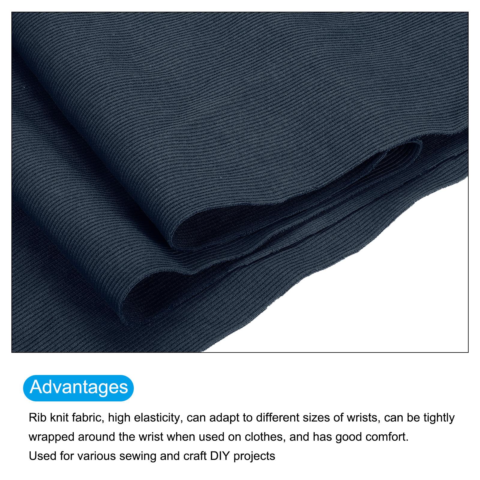 39  Elastic Cuffs Ribbed Trims Cotton Fabric Knit Rib Stretch Tape Cuff Sleeve Waistband for Sewing colore verde militare