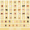 50 Cute Wind Animal Graffiti Stickers Suitcase Guitar Decoration Waterproof Stickers DIY Hand Account Stickers