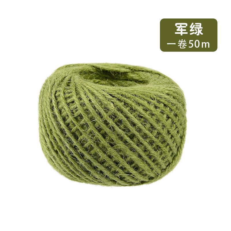 Color Hemp Rope Diy Hand-Woven Decorative Retro Style Photo Clip Jute Rope 50 Meters