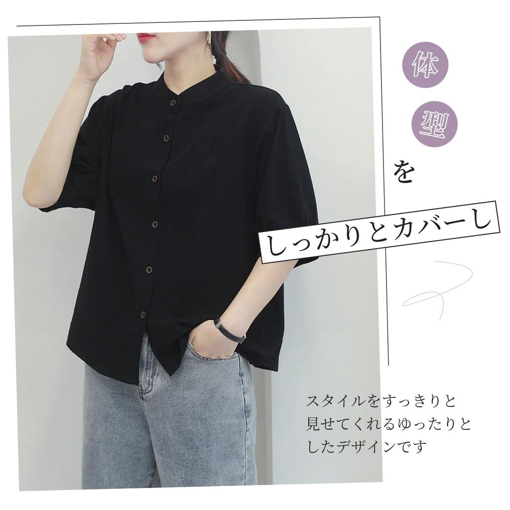 Shirts for shirts for large for for the for loose fit [LrisIuza Echo] women, blouses, short-sleeved women, short-sleeved cut-and-sew tops, stylish,