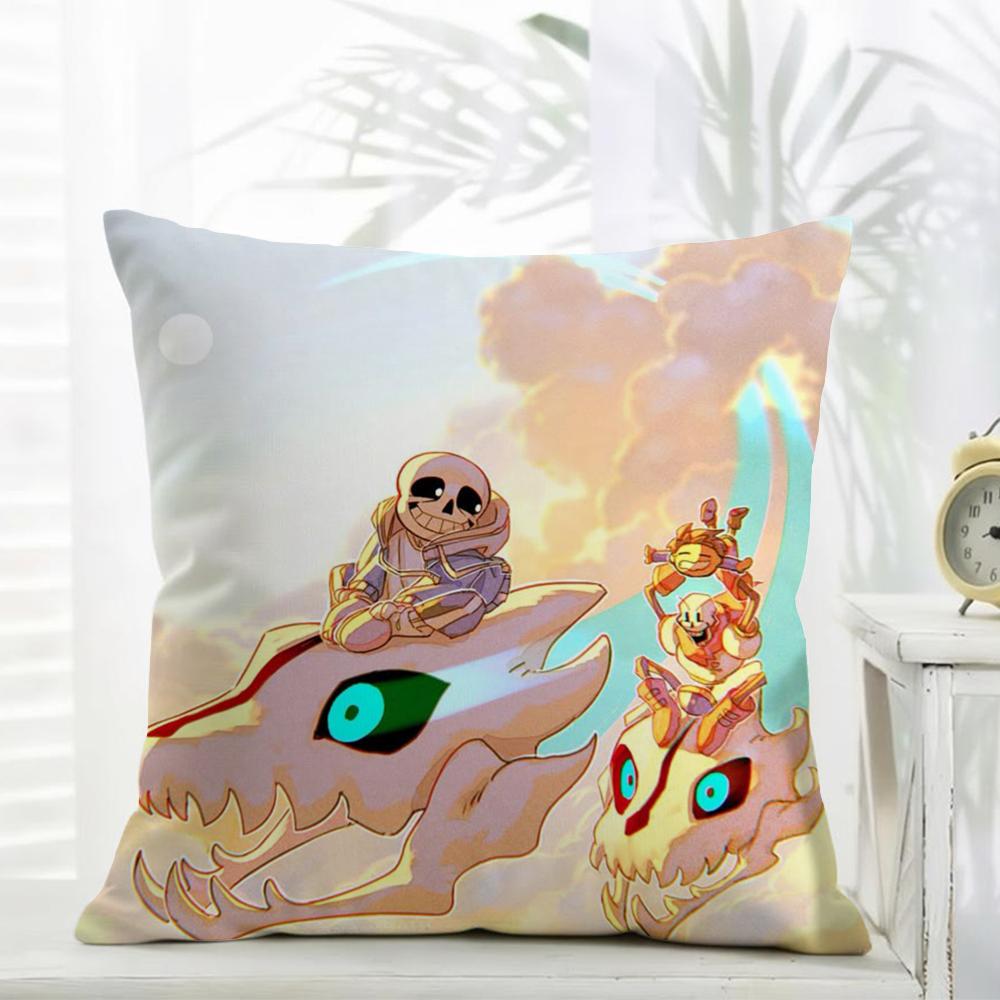 Spiel UUndertale Kissenbezug Täglich Waschbar Leinen Kissenhülle Weich für Sofa Bett Wohnzimmer Dekoration