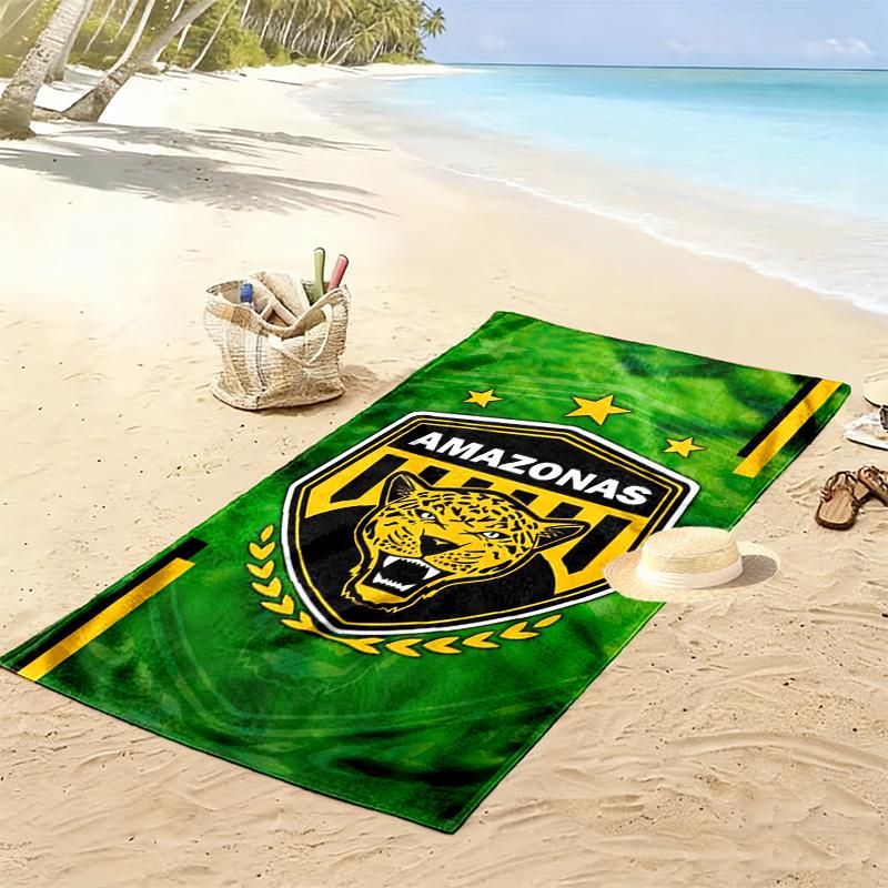 AMAZONAS FC Logo Aufdruck Strandtuch, Großes Weiches Schnelltrocknendes Handtuch für Strand Camping Schwimmen
