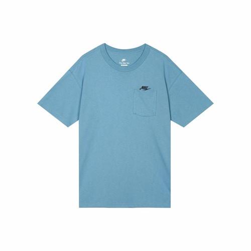 

Nike Solid Color Pocket Comfortable Short Sleeve T-Shirt for Men in Blue EU XL синій