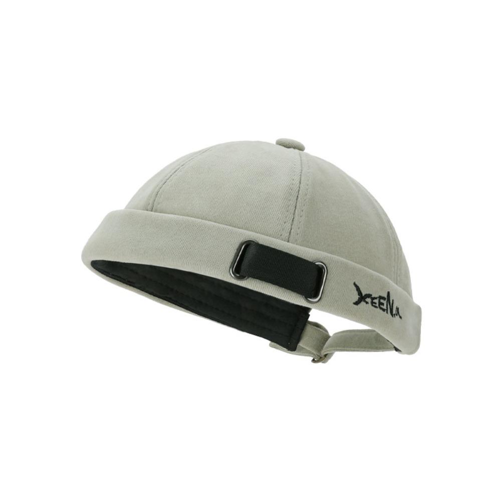 Bonnet Respirant Casquette Docker Ajustable Chapeau Tendance Sans Bord