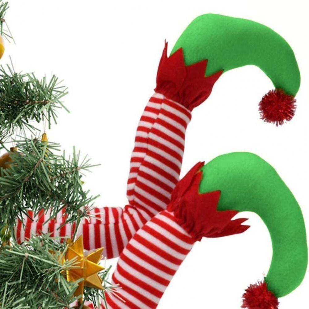 Elf Leg Hanging Ornaments Long-lasting Door Decor Funny Christmas Tree Ornament Kids
