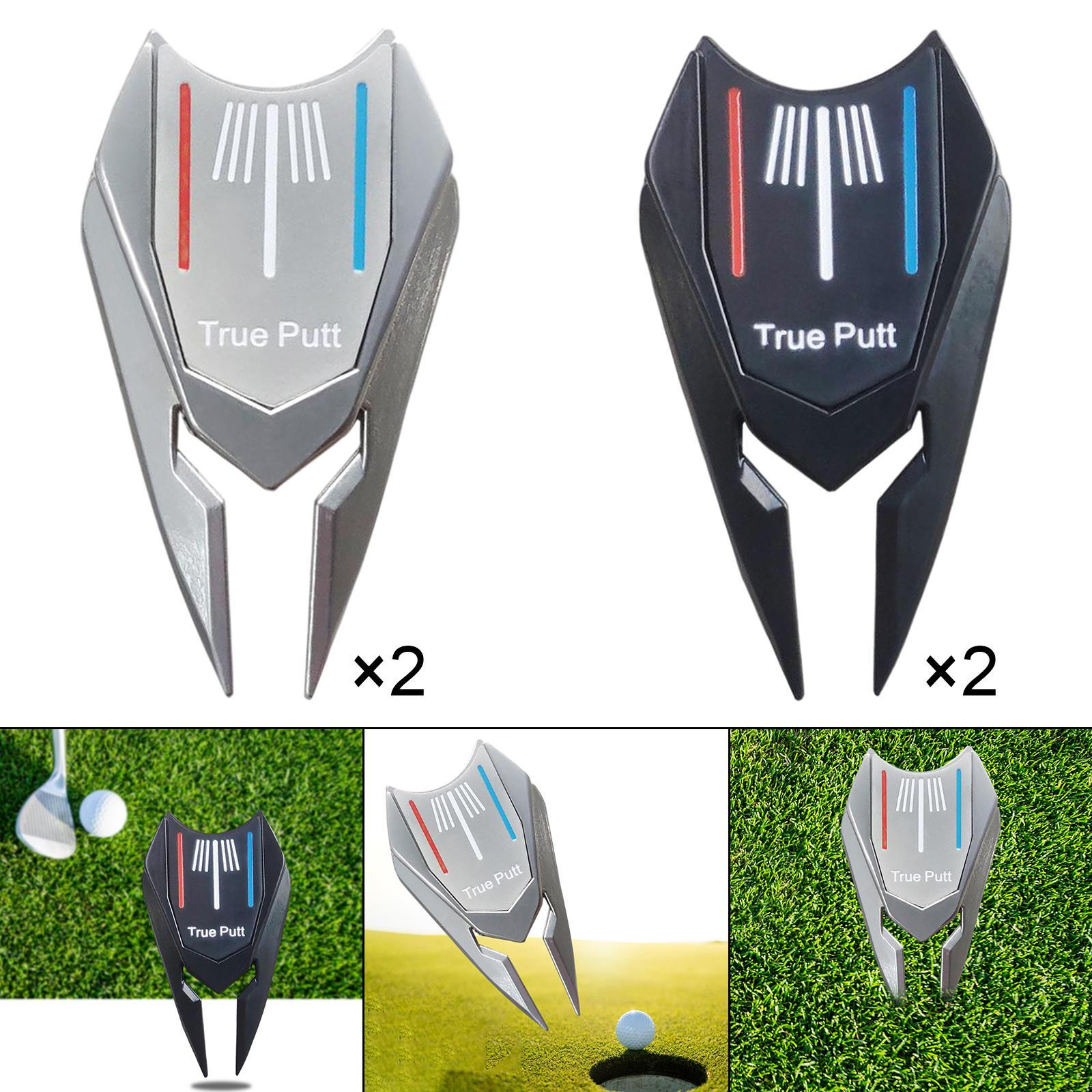 

4Pcs Golf Repair Fork Ball Marker Detachable Club Alignment Tool Accessories Portable