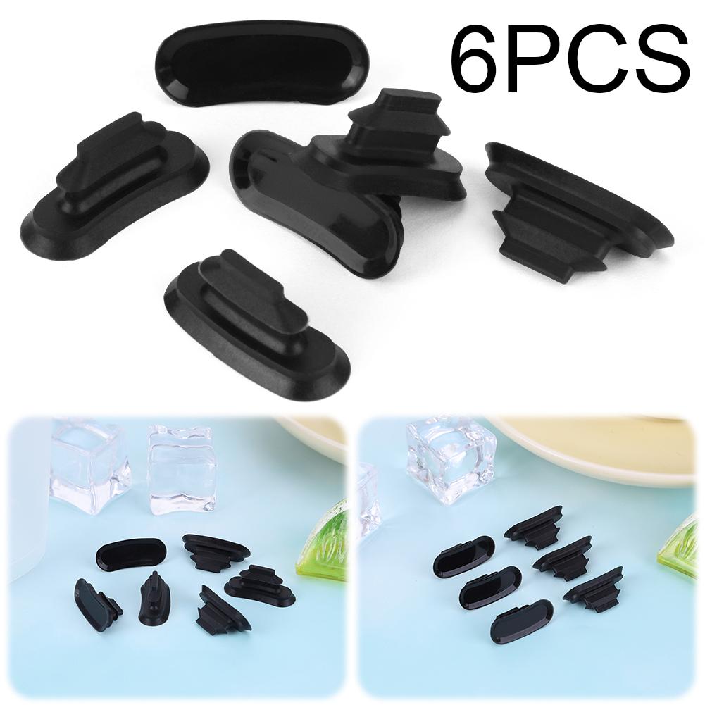 6pcs Black Lid Stopper Silicone Rubber Replacement Stopper Seal Stopper for Contigo Autoseal Travel Coffee Mug Leak-Proof