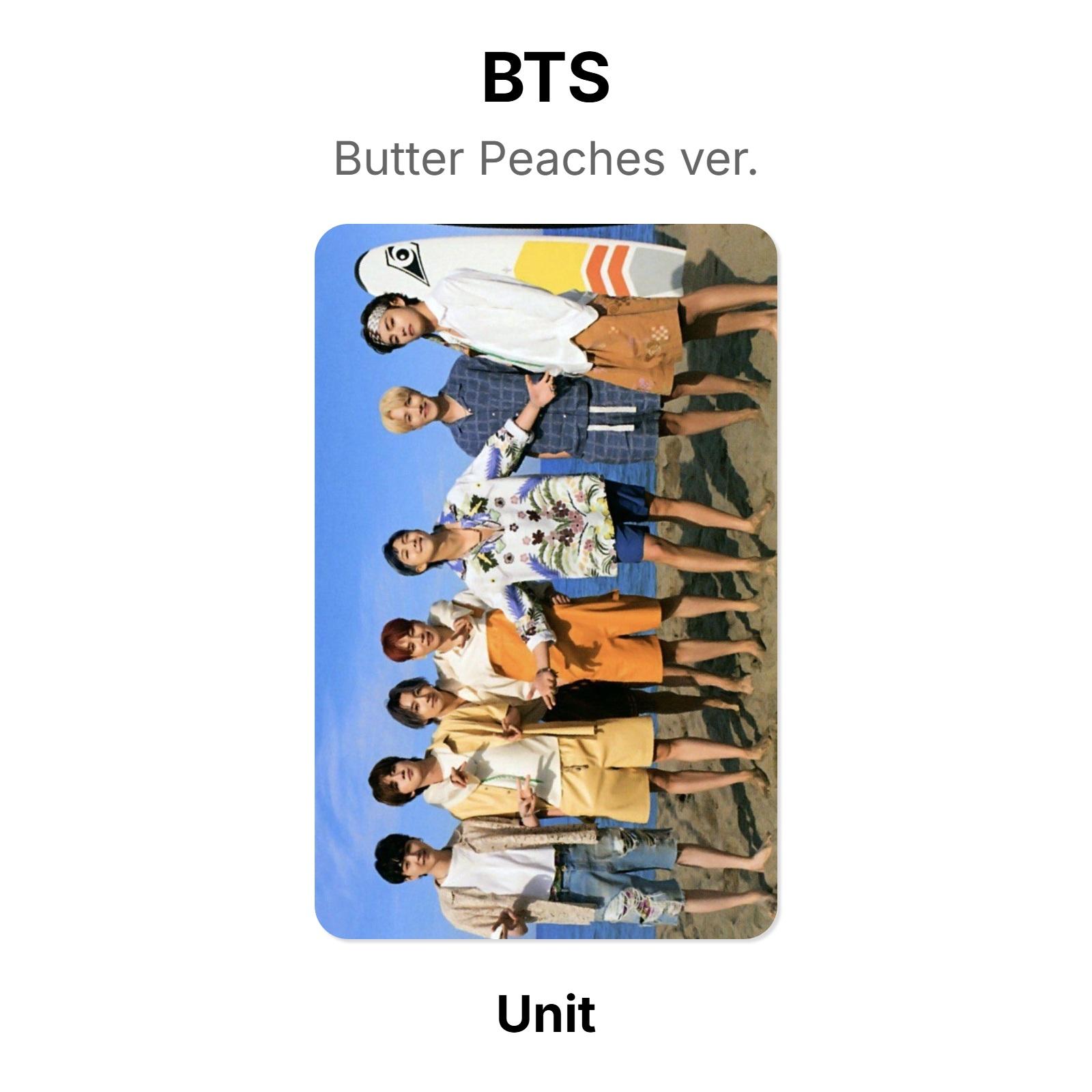 BTS Butter Peaches ver. Official Photocard Unit