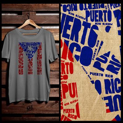 Puerto Rico T-shirt Puerto Rican Graffiti Flag Boricua Taino Afro Latino Tee