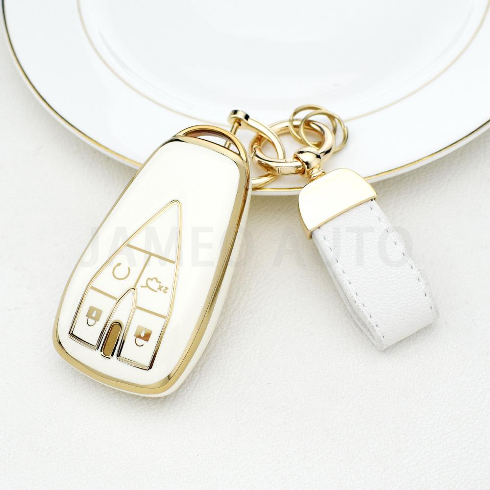 Car Key Case Cover For Changan Unit Unik Cs35Plus Cs55 Plus Cs75 Plus Oshan X7 X5 Keychain 4 Buttons Tpu Key Bag Car Accessories