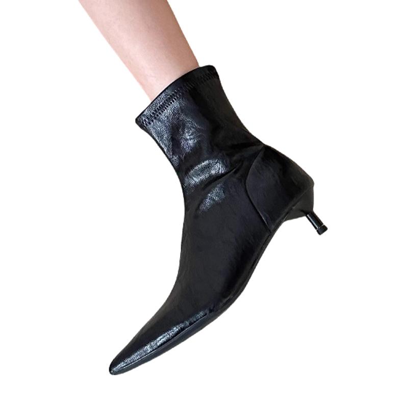 Fashion Ankle Women Boots Designer Dress Heeled Shoes Fashion Pointed Toe Elegant Woman Boots 2025 Winter Pumps Luxury Sexy Mujer Botas