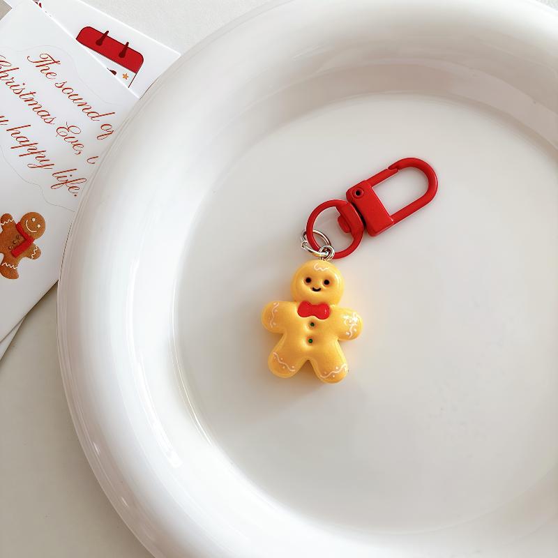 Christmas Cartoon Cute Keychain Santa Claus Elk Snowman Pendant Keyring Backpack Hanging Decoration Year Party Gifts