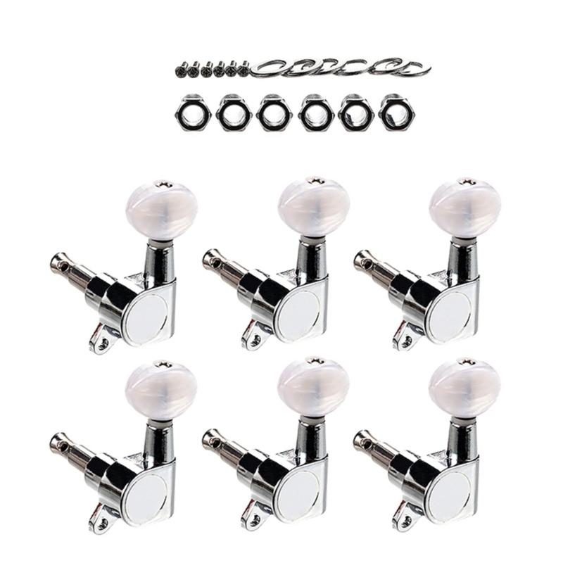 Guitar Knobs Keys for Acoustic Electric Guitar 6 Left Guitar String Tuning Pegs Guitar String Tuner Guitar Machine Heads 1