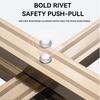 Balcony Retractable Laundry Rack Aluminum Alloy Thickened Laundry Drying Rack Outdoor Push-pull Flodable Clothes Rod