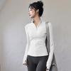 Women's Quick-Dry Long Sleeve Yoga & Running Top - Slimming, Professional Fitness Outerwear