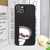 Bubu Dudu Cute Couple Bear Phone Case for IPhone 11 13 16 15 14 12 Pro Max Mini X XS XR 7 8Plus Soft Silicon Cover Lovers Fundas