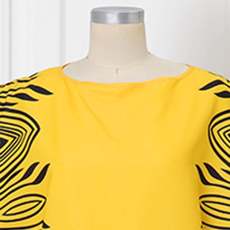 Plus Size Women Oversized Round Neck Sleeveless Print Casual Baggy Maxi Dresses