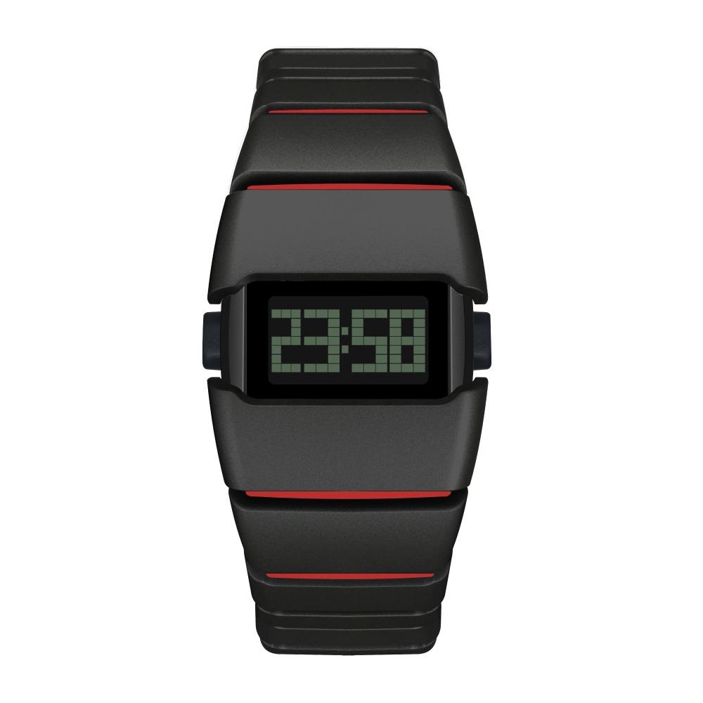 American Fashion LED Electronic Watch Silicone Watch Strap Rectangular Dial Quartz Watch Waterproof Men's Electronic Watches