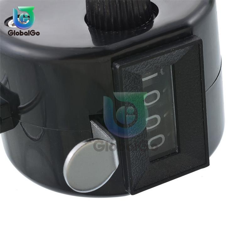 4 Digit Number Counters Hand Finger Mechanical Manual Counting Tally Clicker Timer Outdoor Sport Golf Soccer Counter Key Ring