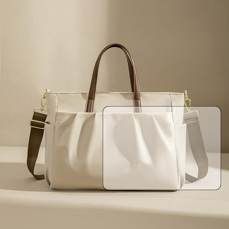 Laptop Bag Women's Handheld Large Capacity Briefcase One Shoulder Crossbody Tote Bag Business Trip Commuting Liner Bag
