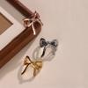 2pcs Alloy Bow Scarf Clip Golden Color Corner Knotting Buckle New Scarf Buckle  Scarf Fixing
