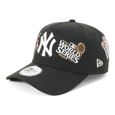 New Era MLB ONSPOTZ Exklusiv NY Schwarz Kostenlos 9Forty CS World Series New York Yankees 9FORTYA-FRAME Kappe, Versand, A-Frame, Champions,