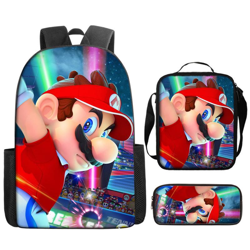 Super Elementary School Bag Cartoon Anime Backpack Mario Backpack Super Satchel