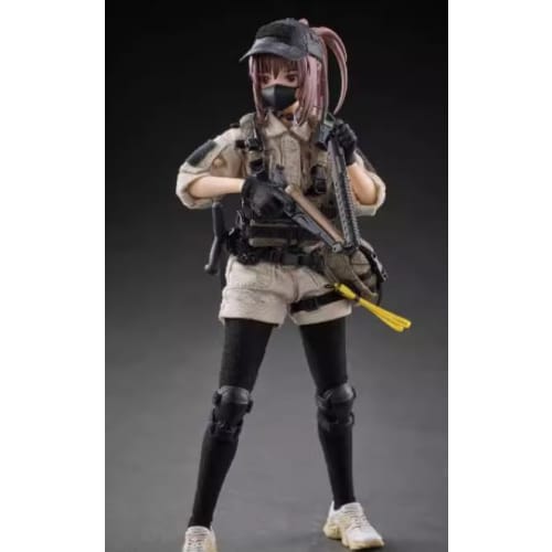 ACHASUKI 1/12 Scale Pocket Art Series, Sixth Edition, PA006 Security Guard Reizei Hisei, Articulated Action Figure, Complete Set Including Body, Head,