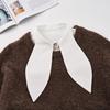 Perfect Match Novelty Front Ties For Womens Solid Color False Collar Casual Fake Collar Detachable Half Shirt Blouse Dickey Collar For Women