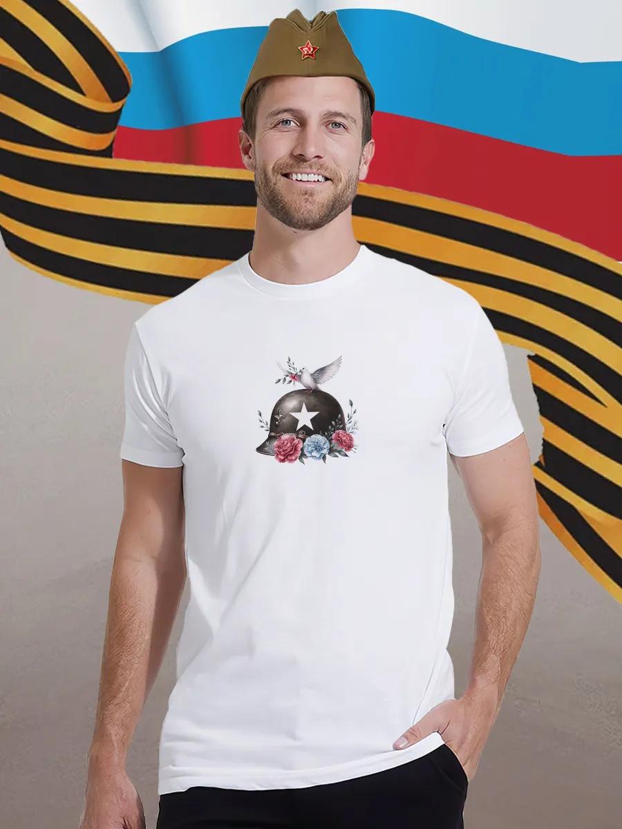 Cotton T-shirt with pigeon print S