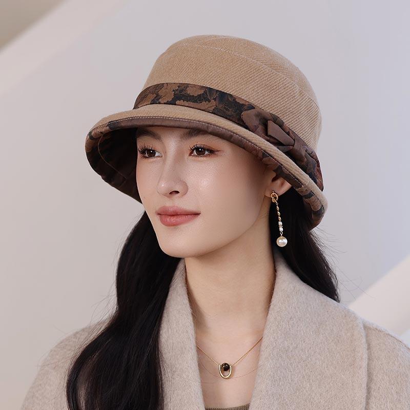 Hat Heaven Bucket Hat Versatile Winter Leisure Basin Hat Warm Cotton Hat Grandma Mother Hat