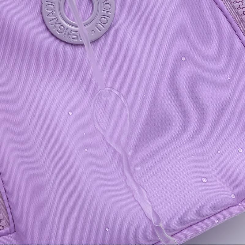 Einfarbiger Rucksack Große Kapazität Nylon Leichter Rucksack
