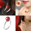 Unisex Bead Finger Jewelry Fashionable Wedding Rings Adjustable Size Opening Rings Metal Material Adjustable Rings