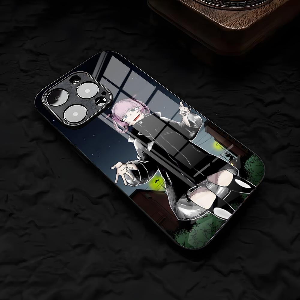 C-Call Of The N-Night Handyhülle für iPhone 17 Air 16 E Pro Max 15 14 13 Mini 12 Pro 11 Max Plus Schwarzes Glas Cover