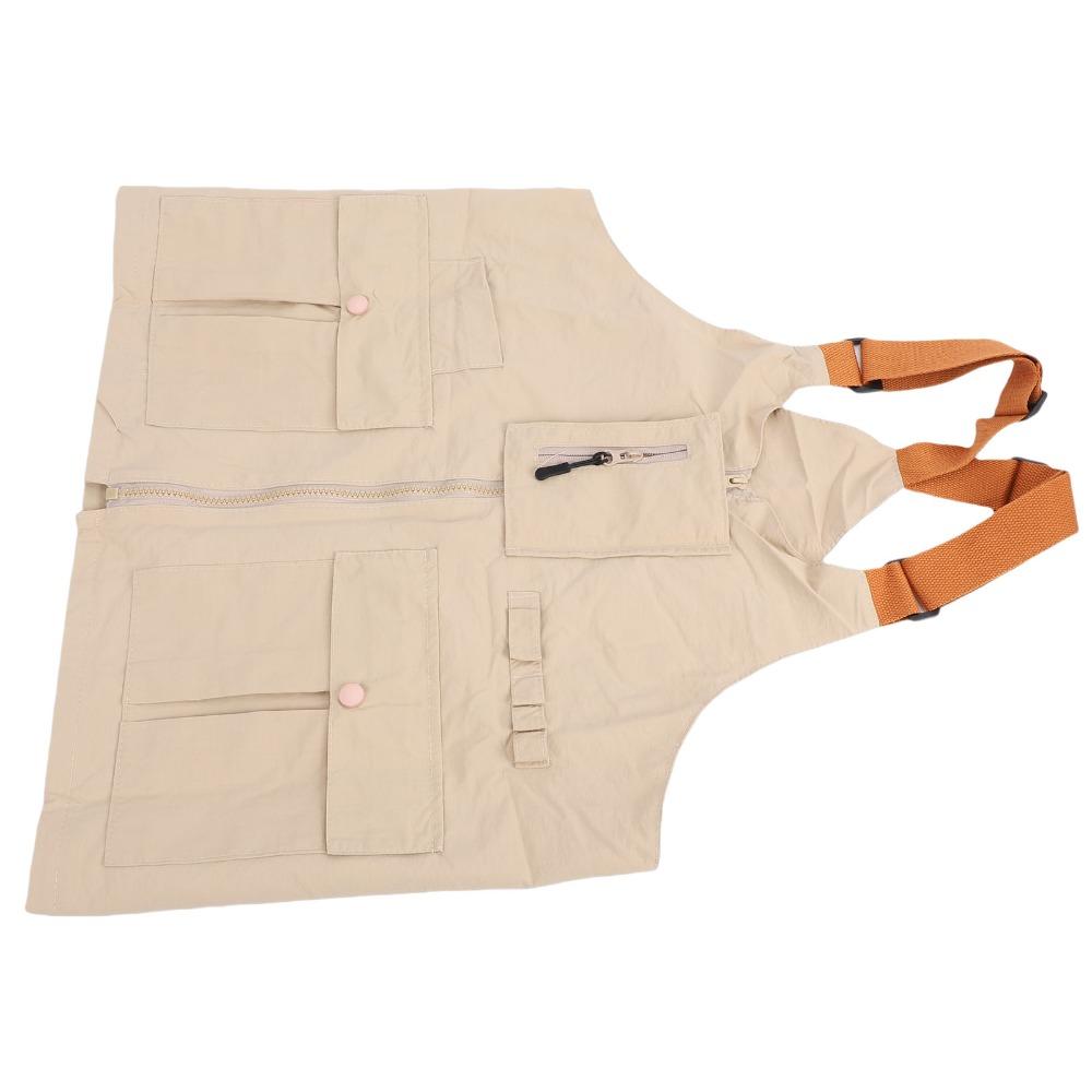 Polyester Vest Shoulder Bag 2-in-1 Convertible Crossbody Vest Bag Utility Vest Backpack Hiking