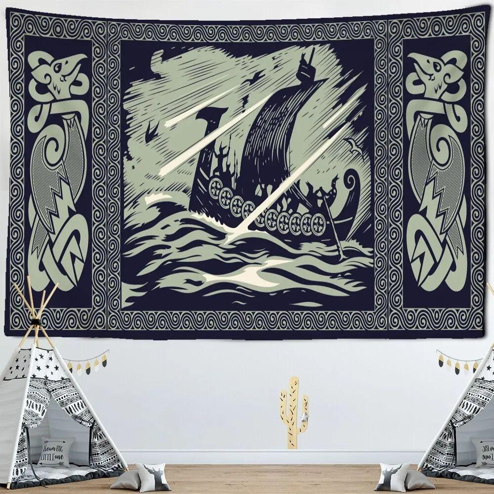 Tapestry Vikings 75x100 чёрный