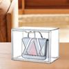 Storage Bin Organizer with Lids Transparent Shoe Box Stackable Display Case Container for Book