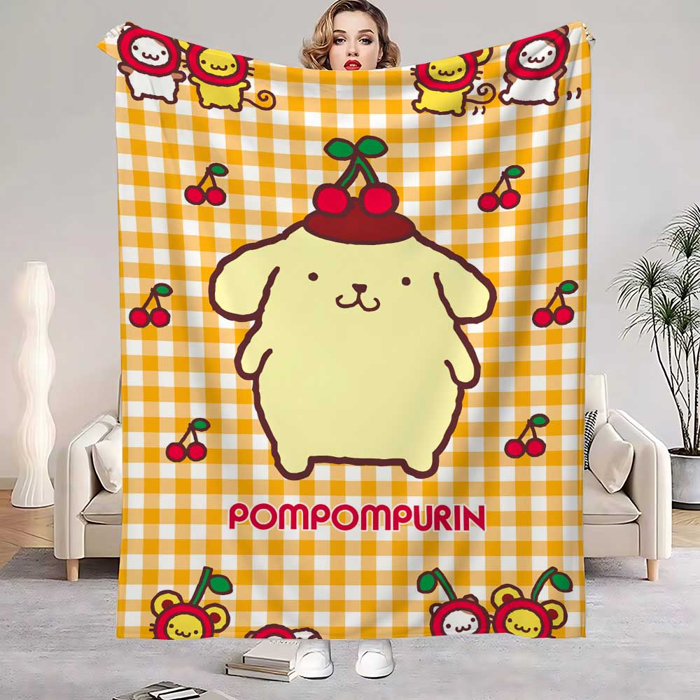 

Anime Blanket School Kawaii PomPomPurins Fluffy Soft Blankets for Bed Bedroom Decoration Home Bedspread the Sofa Throw Winter 30x40in