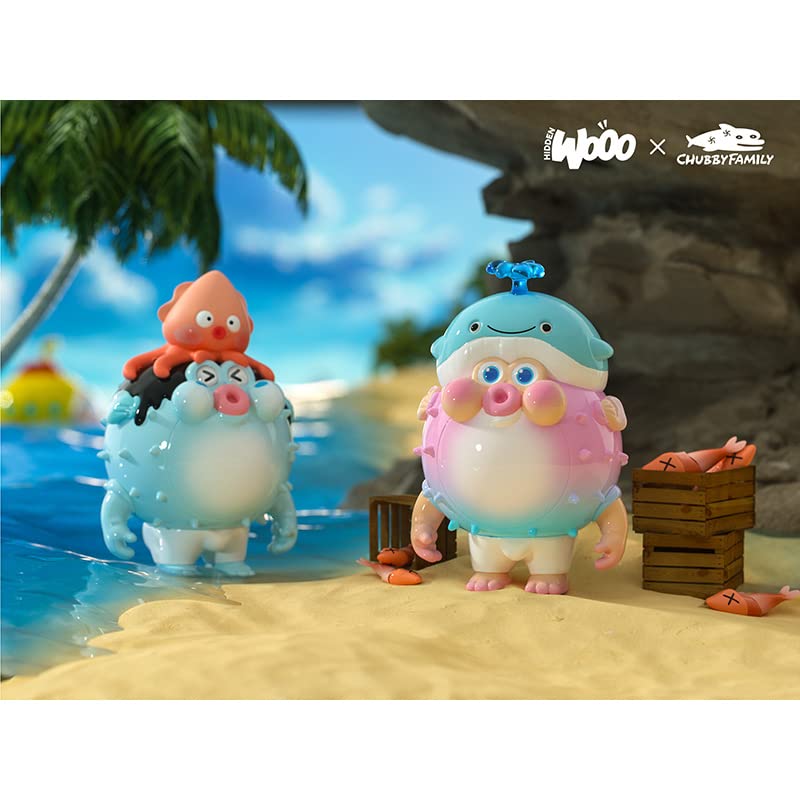 HIDDEN WOOO x CHUBBY FAMILY CHUBBYPOPO Ocean Series TRADITION PVC Trading Figure Box of 9 VER.