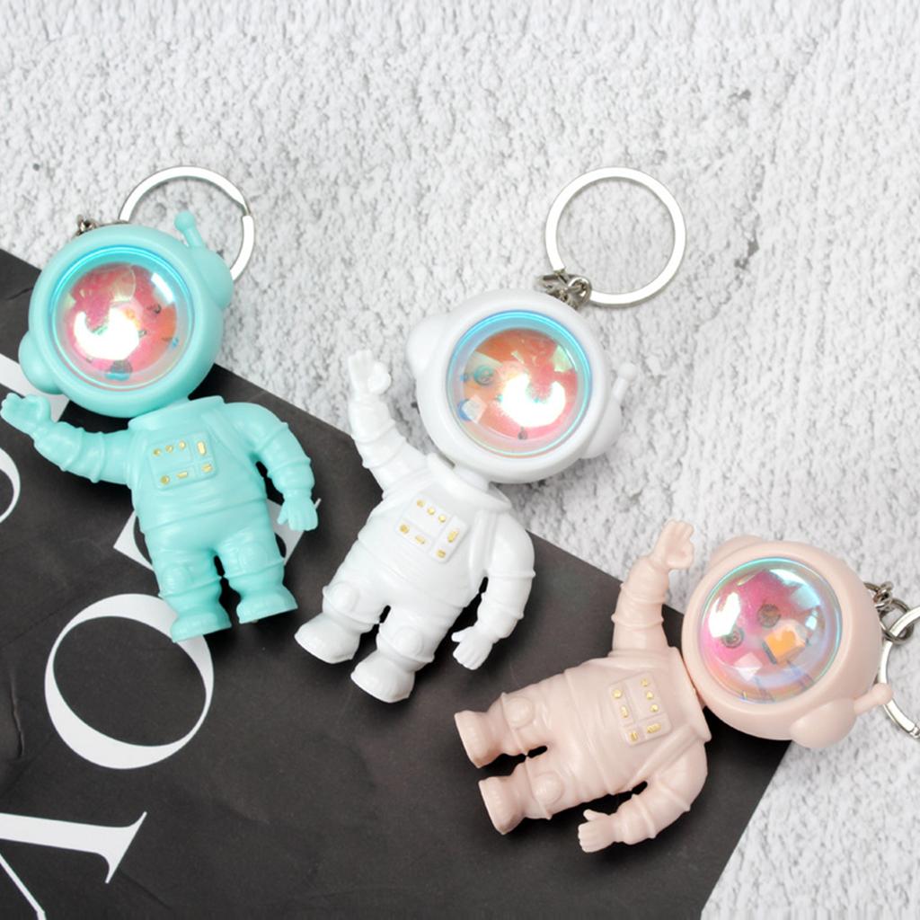 Astronaut Sunset Projector Light Keychain Women Purse Handbags Charm Keychain
