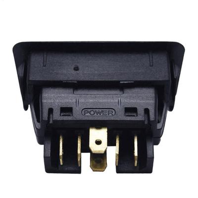 1 Stück/Packungen Universeller 6-Pin Auto Elektrischer Fensterheberschalter Stromfensterschalter Für Alle Autos Mit Grüner LED-Leuchte Schalterknopf 12V/24V